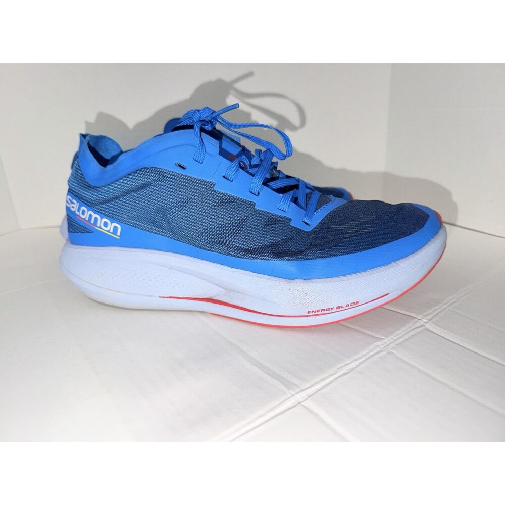 Salomon Phantasm Men’s Running Shoes Indigo Blue Red Size 8.5 US 42 EU